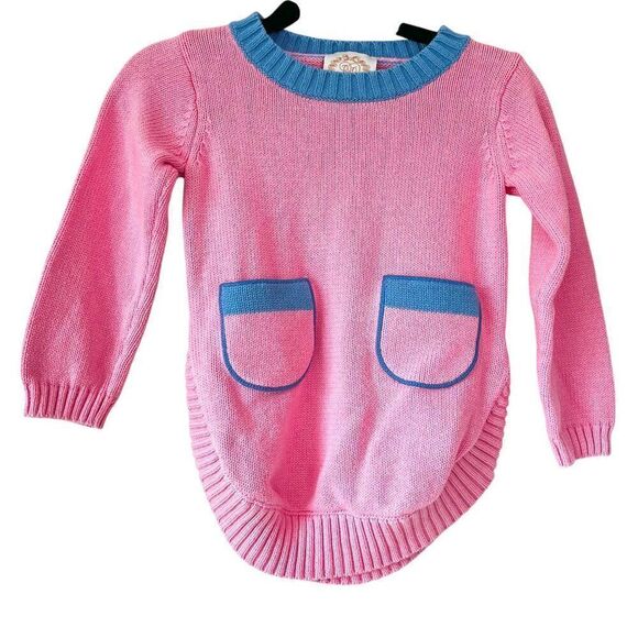 The Beaufort Bonnet Company Terrell Tunic Knit Sweater Hamptons Pink Size 4T - Picture 2 of 6